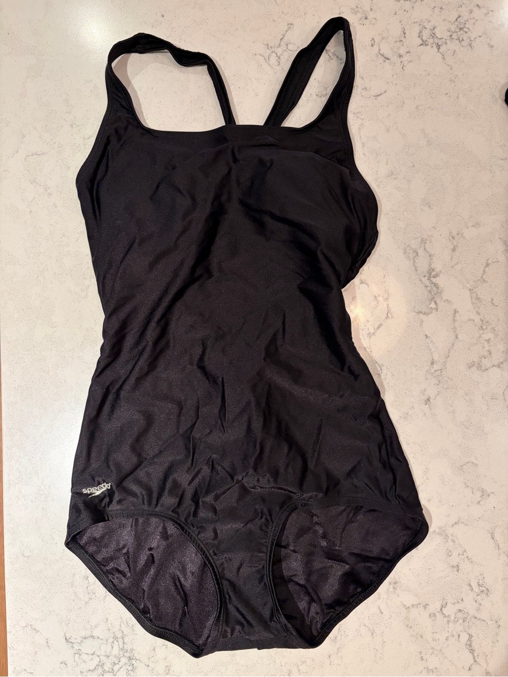 Black Speedo Bathing Suit Sleek & Sporty